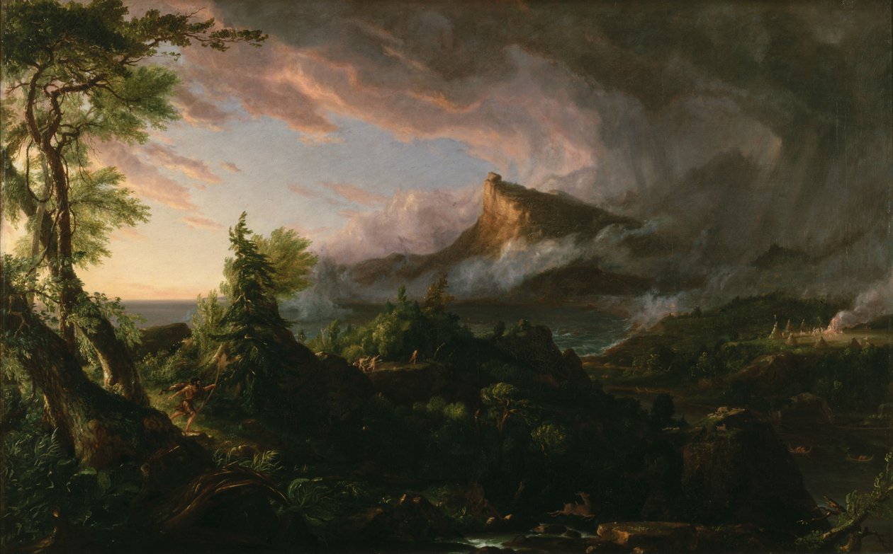 Der wilde Zustand aus Der Lauf des Imperiums von Thomas Cole
