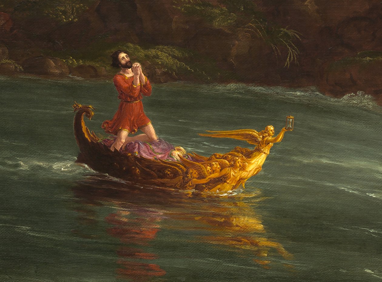 Die Reise des Lebens: Mannesalter (Detail), 1842 von Thomas Cole