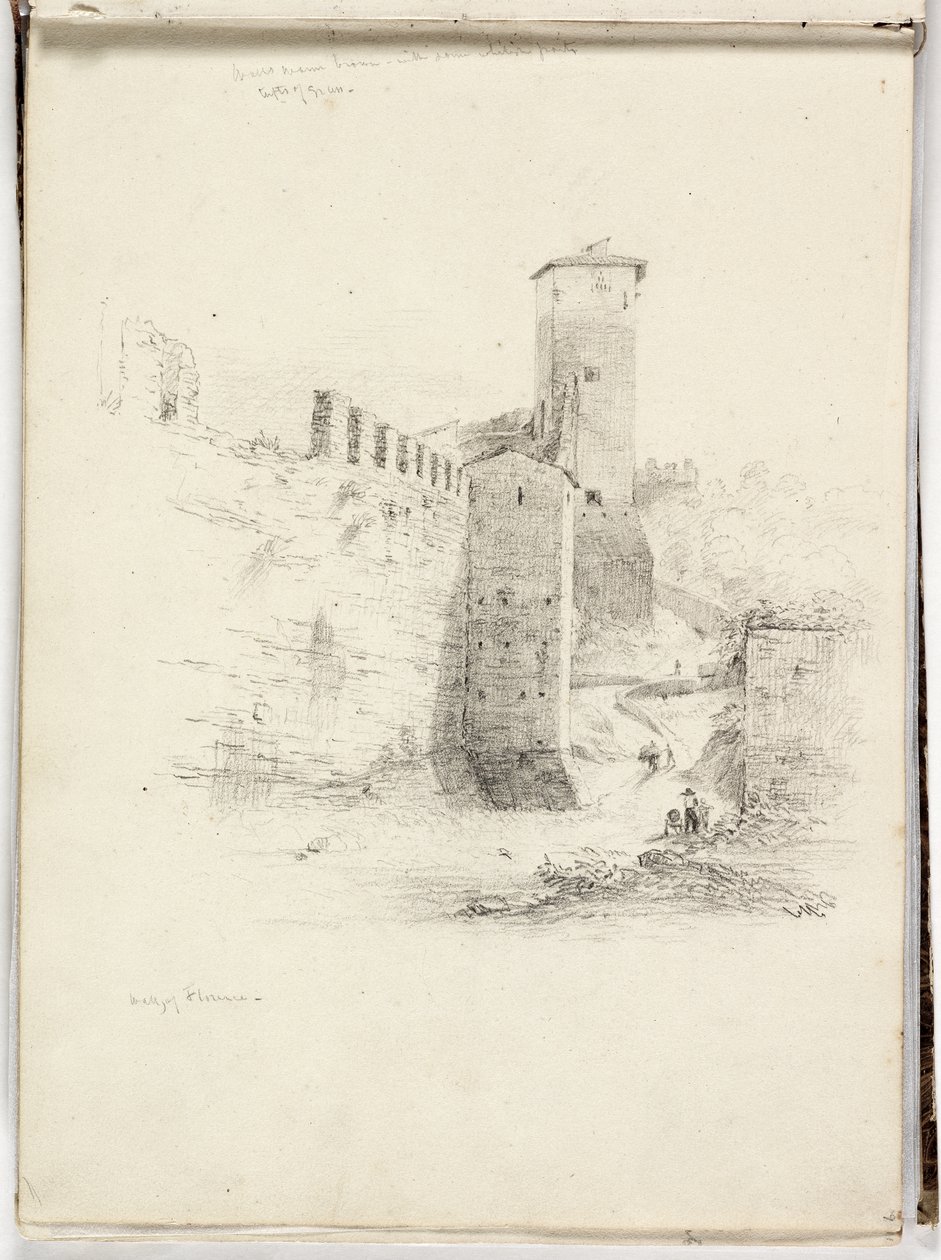 Mauer von Florenz, 1831 von Thomas Cole