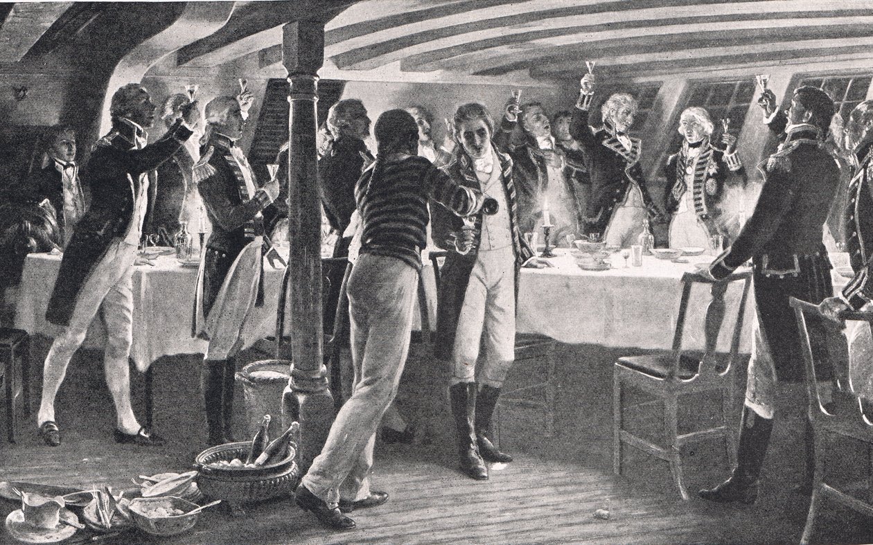 Der Abend vor der Schlacht von Kopenhagen, Illustration aus 