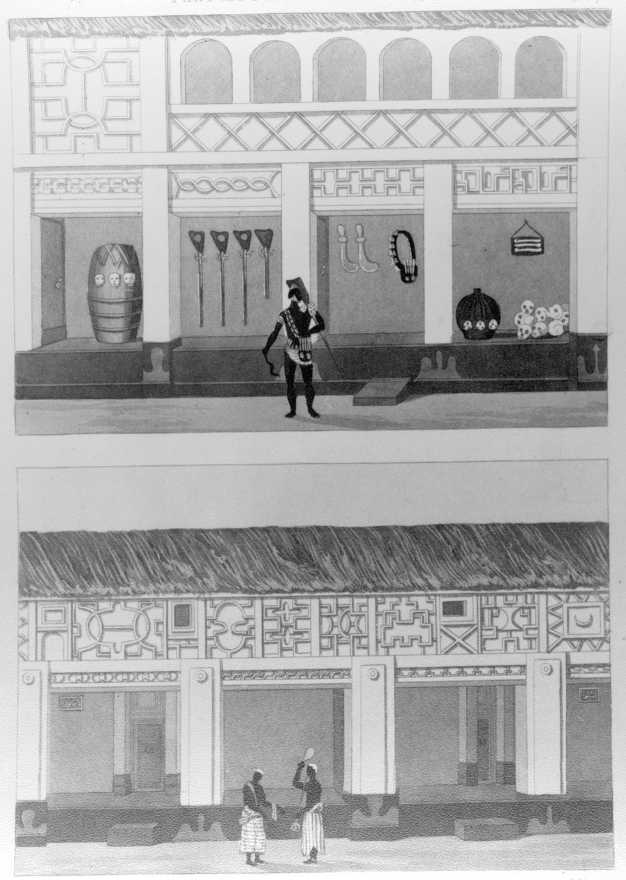 Teil der Piazza im Palast, 1817 von Thomas Edward Bowditch