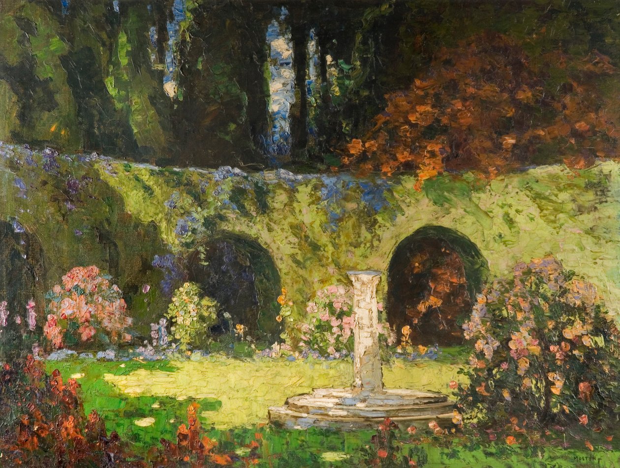 In einem altmodischen Garten von Thomas Edwin Mostyn