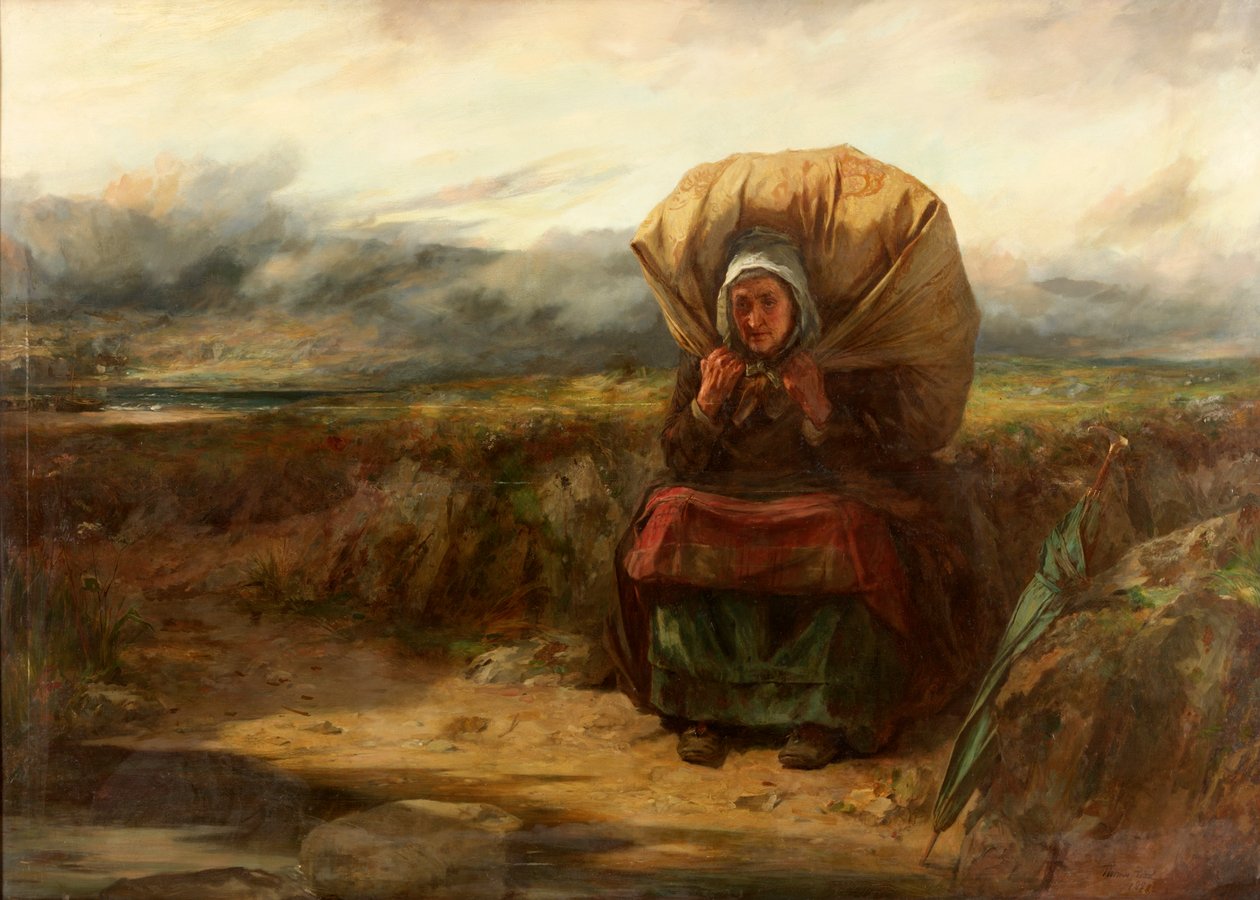 Und mit der Last vieler Jahre, 1888 von Thomas Faed