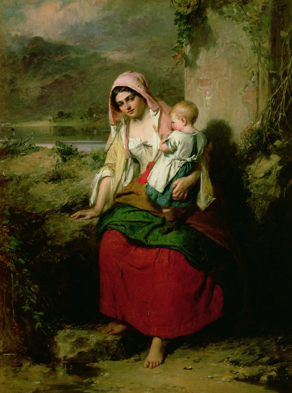 Ruhepause, 1858 von Thomas Faed