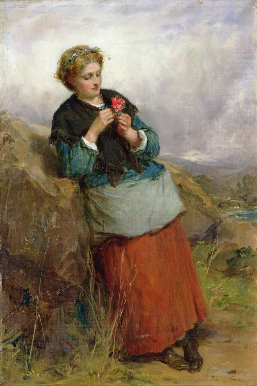 Die Blume von Dunblane von Thomas Faed