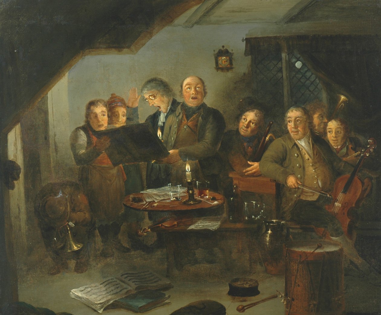 Der Halifax Kirchenchor probt im Ring O Bells Inn, 1796 von Thomas Farrar