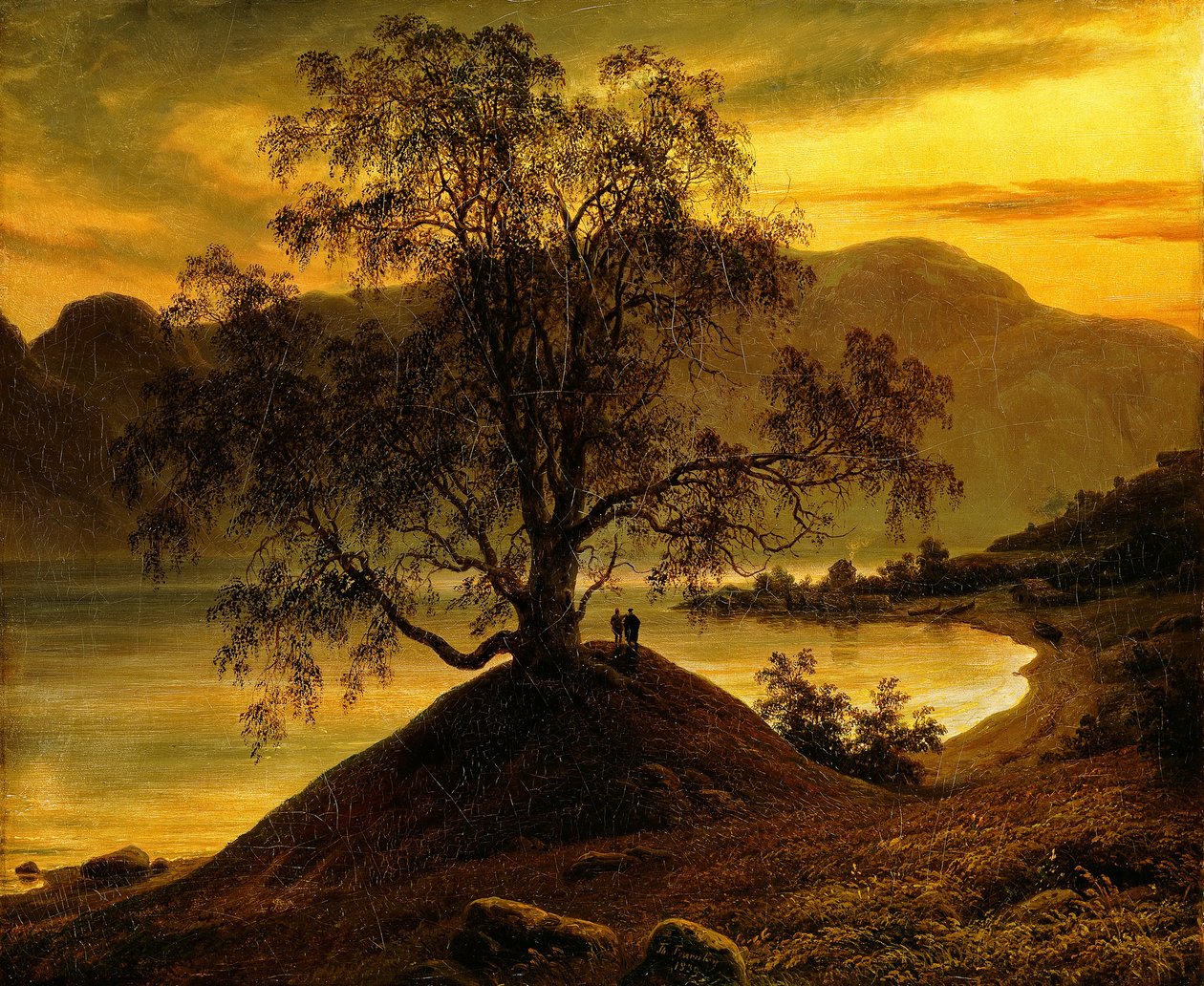Alter Birkenbaum am Sognefjord von Thomas Fearnley