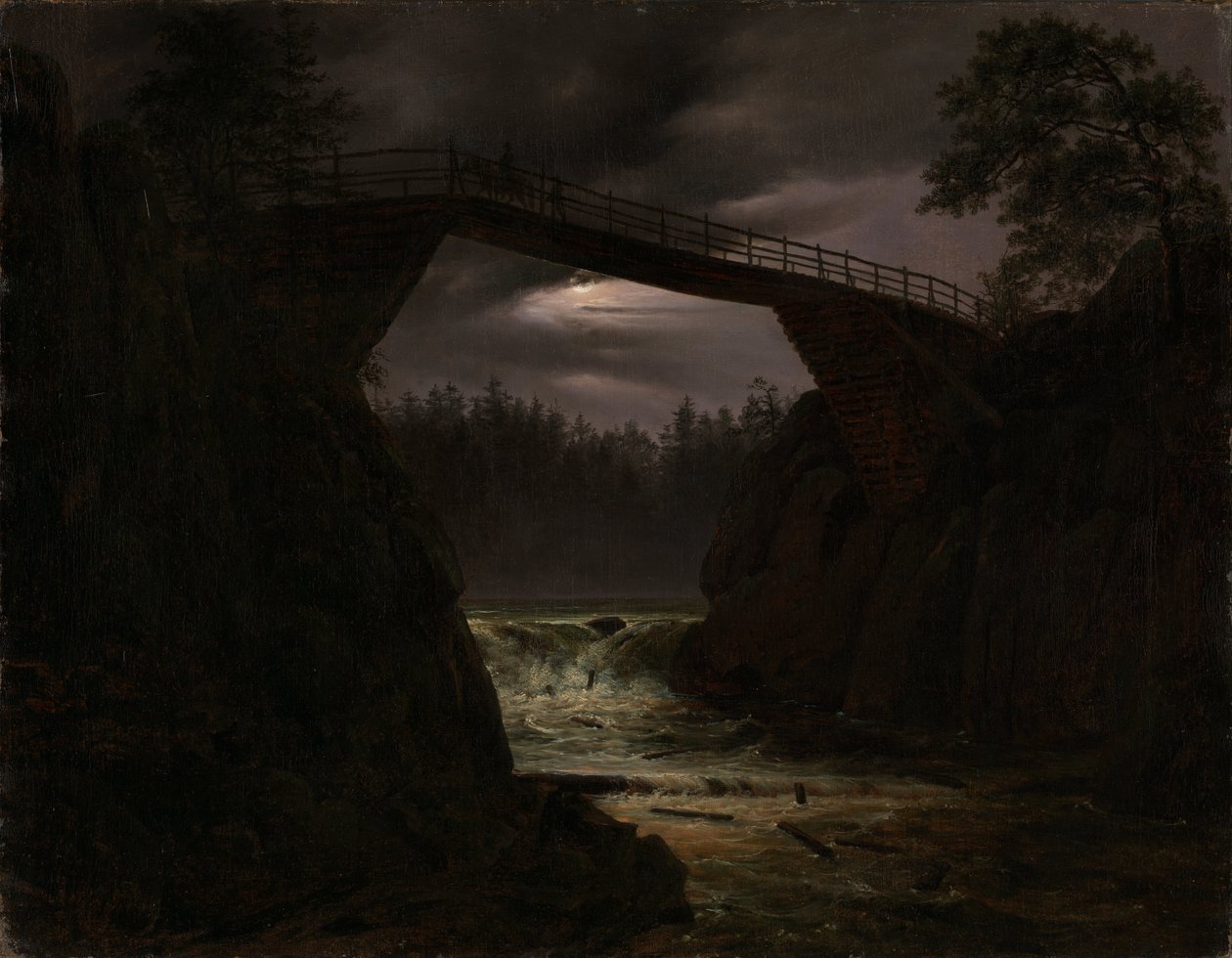 Die Brücke von Hauge außerhalb von Arendal von Thomas Fearnley