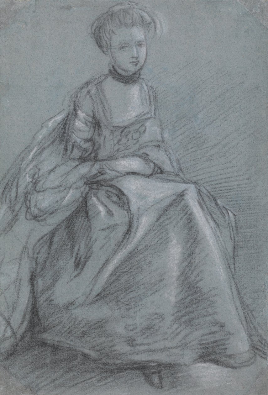 Eine sitzende Frau von Thomas Gainsborough