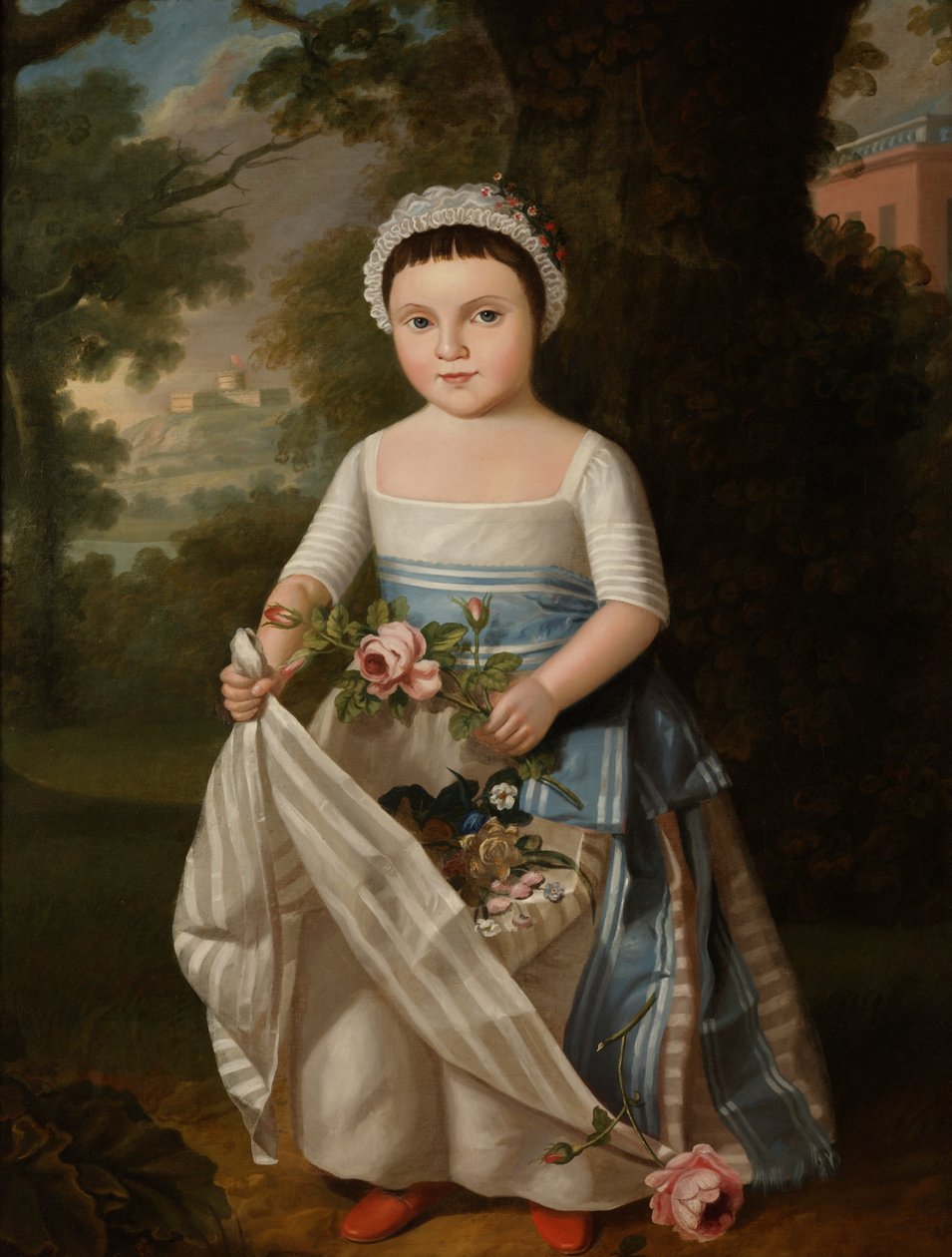Mädchen mit Rosen von Thomas Gainsborough