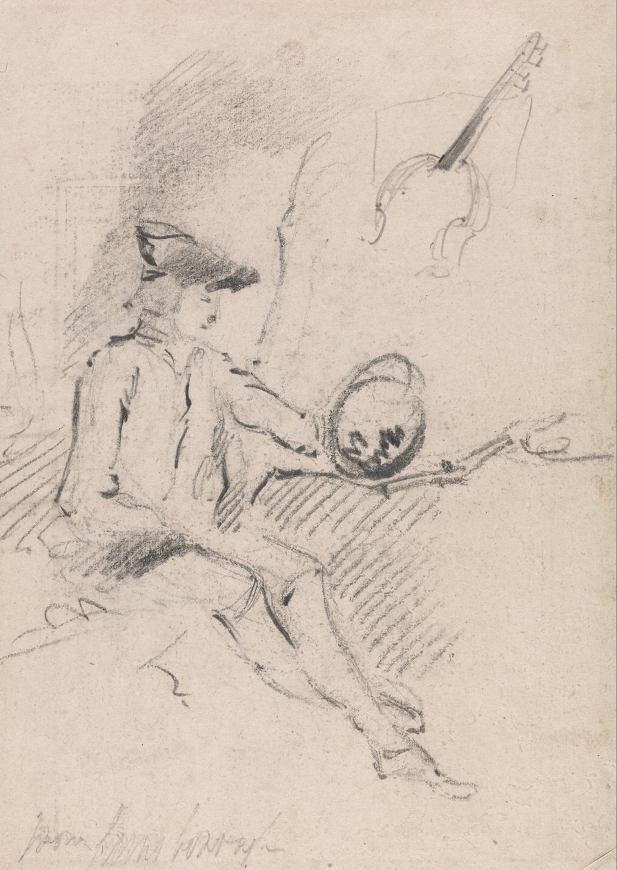 Mann mit Claude-Glas von Thomas Gainsborough