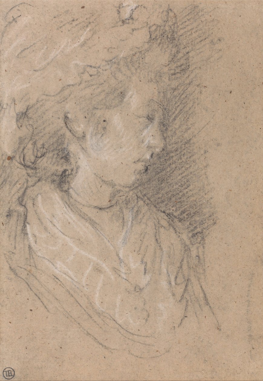 Studie einer Frau mit Haube von Thomas Gainsborough