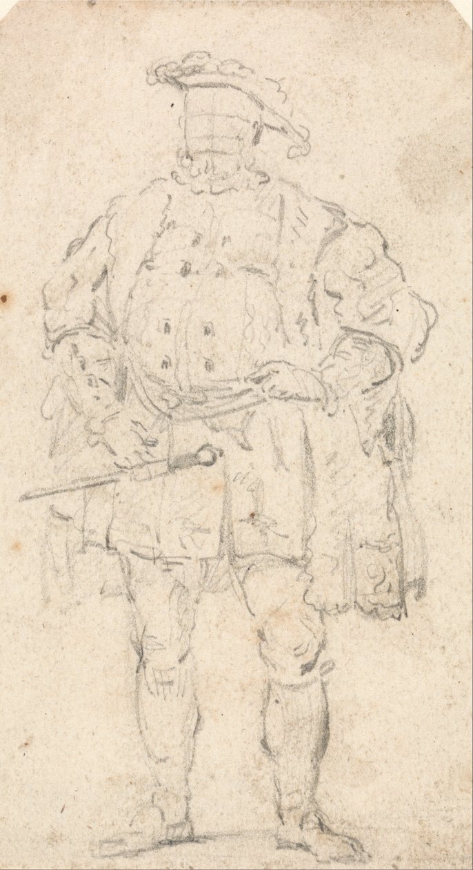 Figurenkostümstudie von Heinrich VIII. von Thomas Girtin