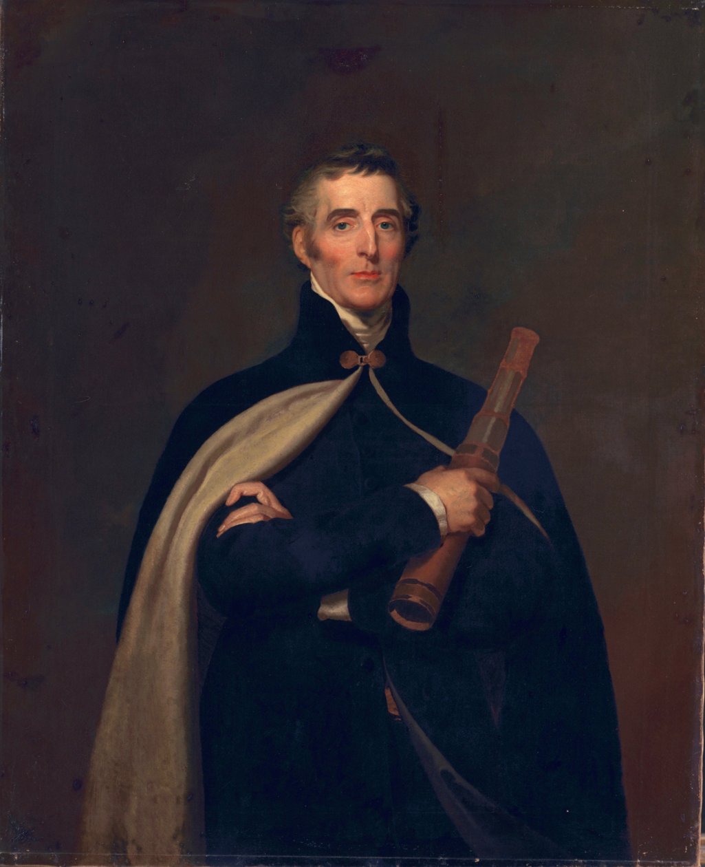 Arthur Wellesley, Herzog von Wellington, mit einem Teleskop von Thomas Lawrence