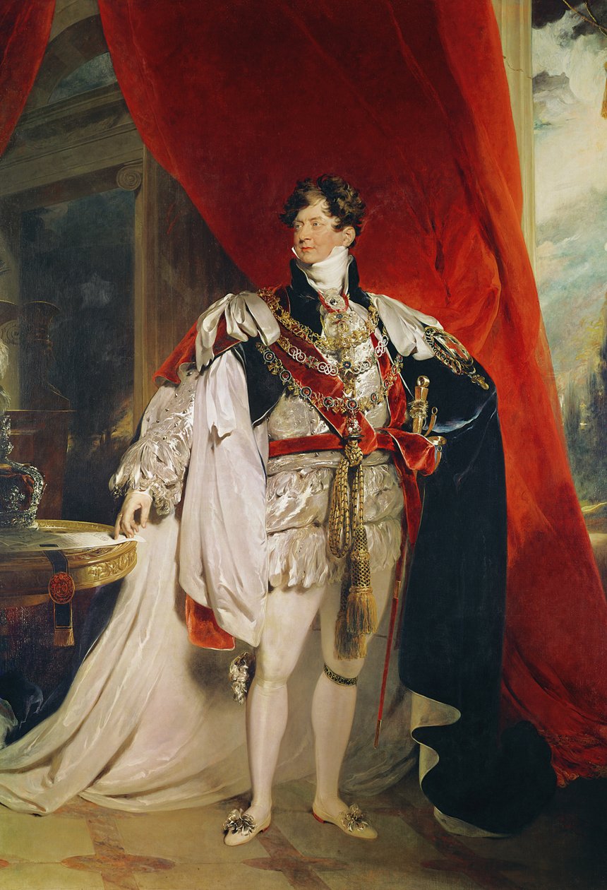 Der Prinzregent, später George IV (1762-1830) in seinen Hosenbändern, 1816 von Thomas Lawrence