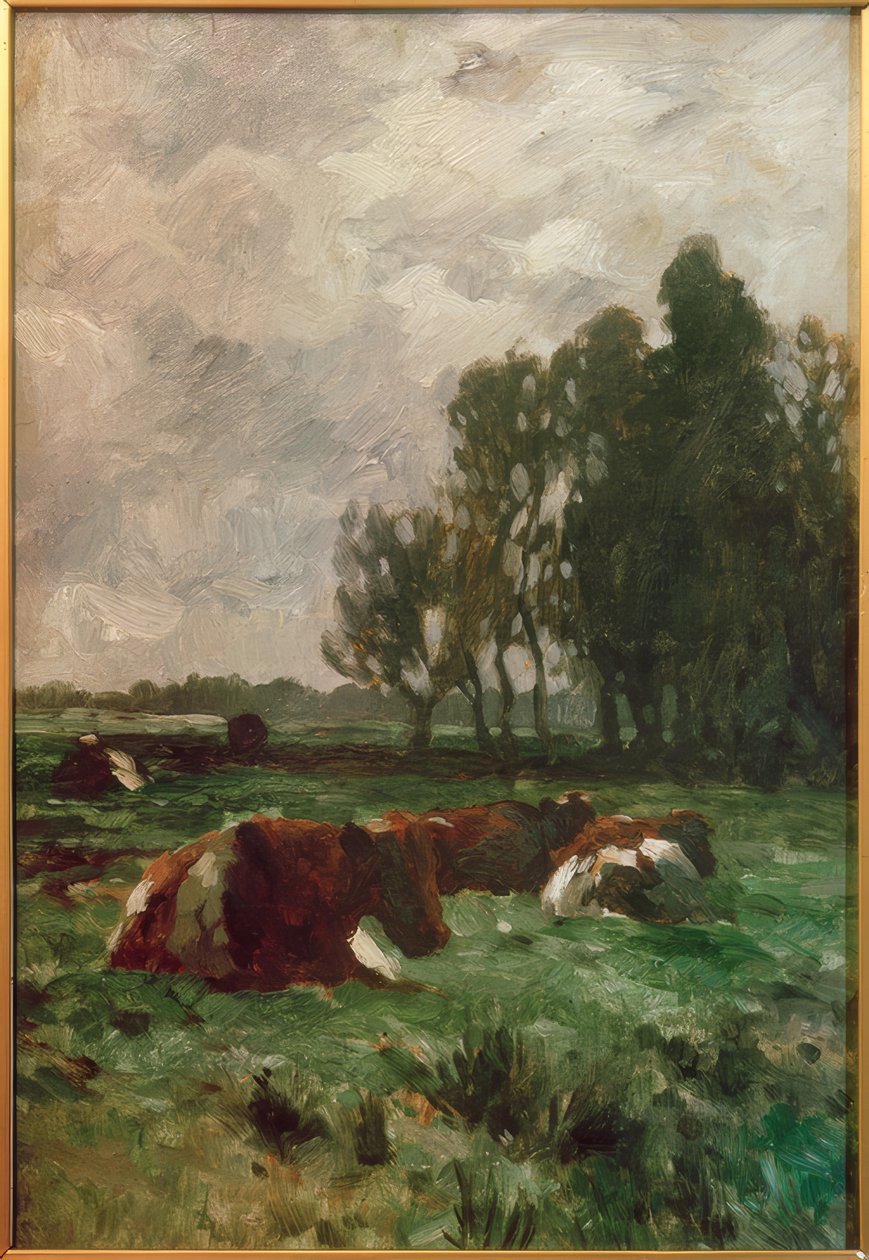Kühe auf der Weide von Thomas Ludwig Herbst