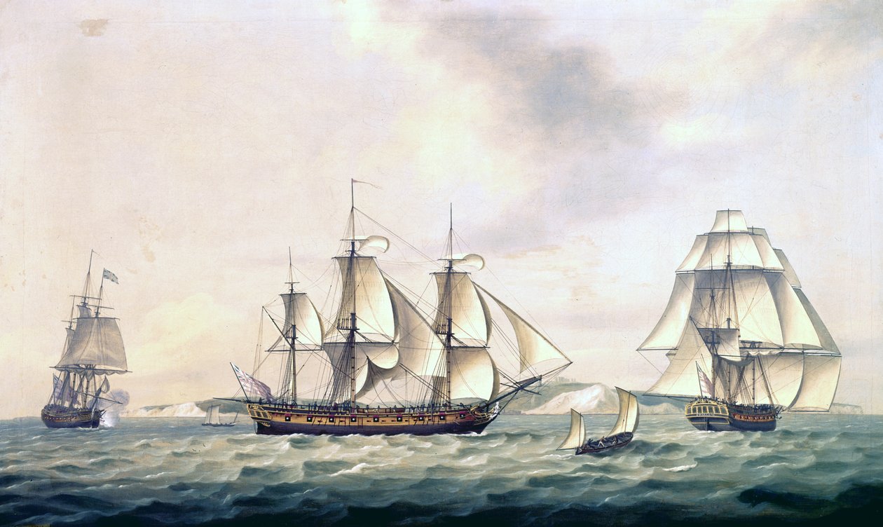 East India Companys Packet Swallow, 1788 von Thomas Luny