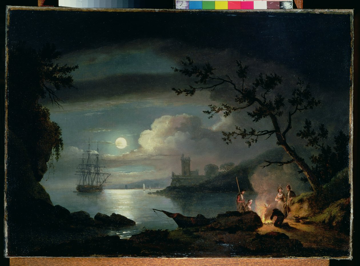 Teignmouth bei Mondschein von Thomas Luny