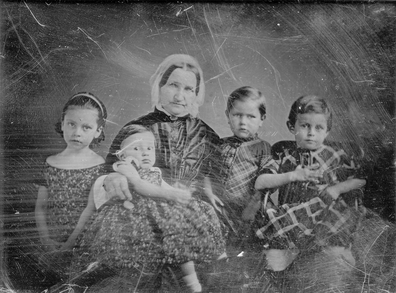 Mrs. Ernst Carl Angelrodt (Eliza Westhoff) und Kinder von Thomas M. Easterly