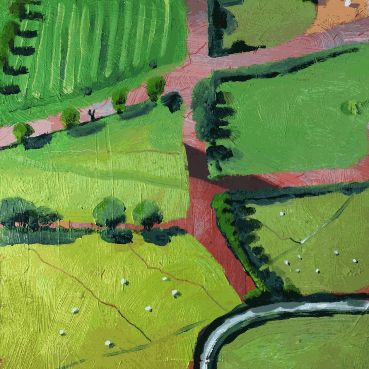 Blick über Safron Walden oder Thaxted von Thomas MacGregor