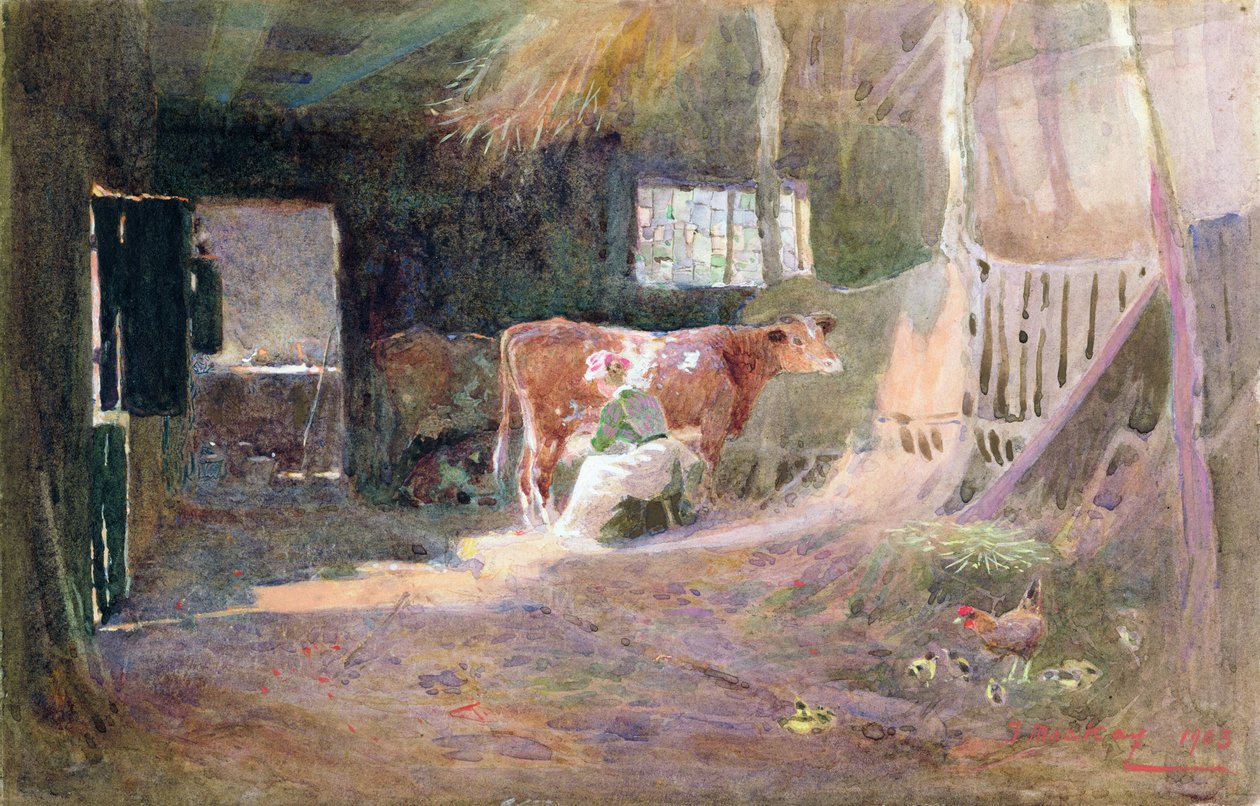 Melkzeit von Thomas Mackay