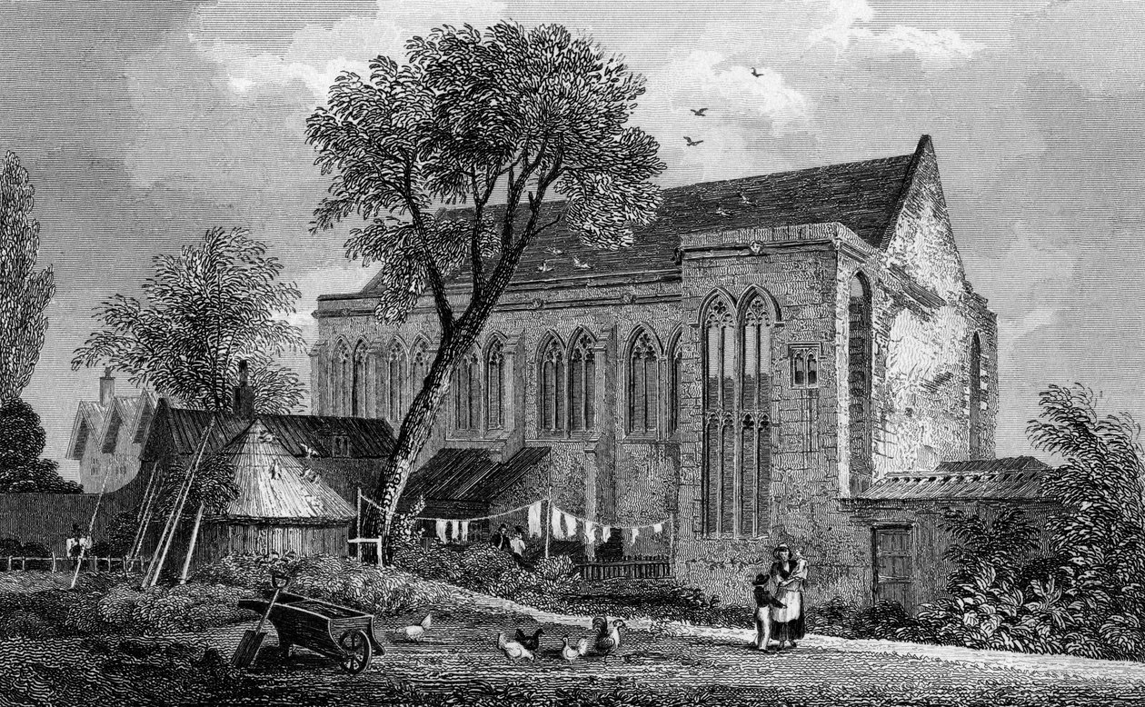 Eltham Palace, Kent, graviert von William Watkins, 1831 von Thomas Mann Baynes