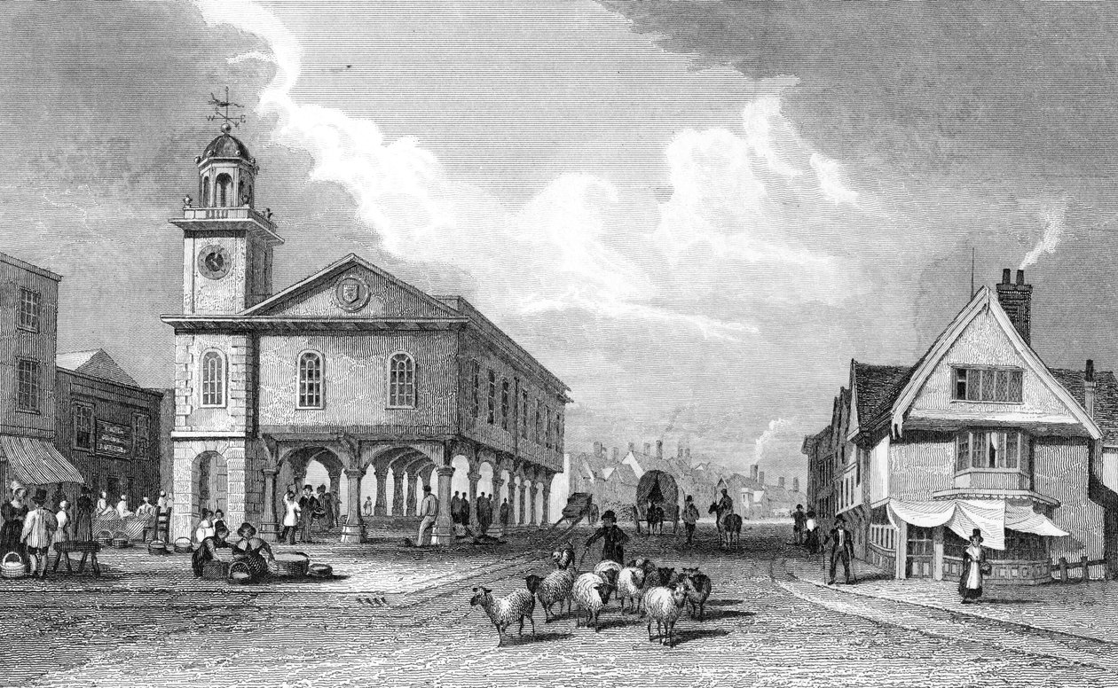 Ansicht von Faversham, Kent, 1832 von Thomas Mann Baynes