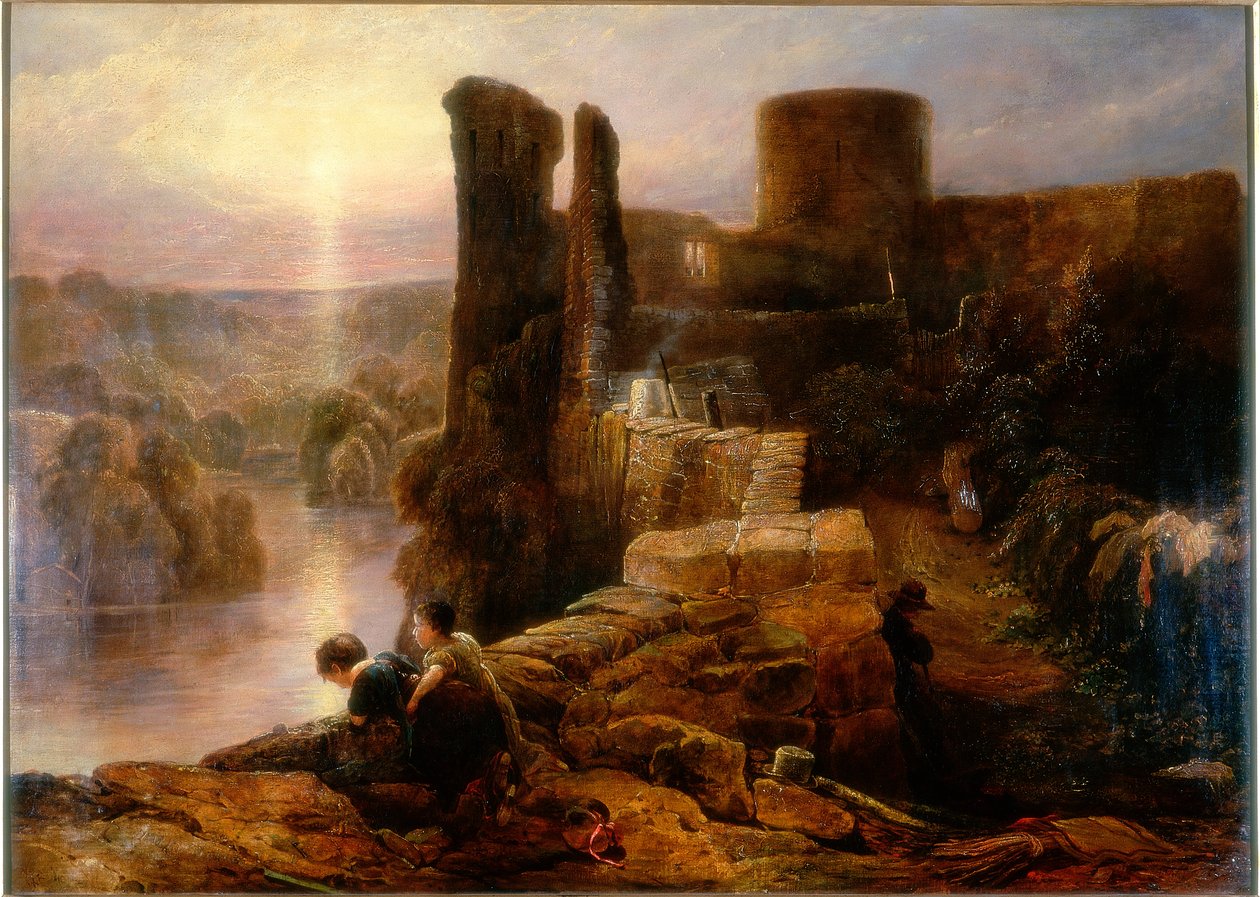Barnard Castle, County Durham, ca. 1826 von Thomas Miles Richardson