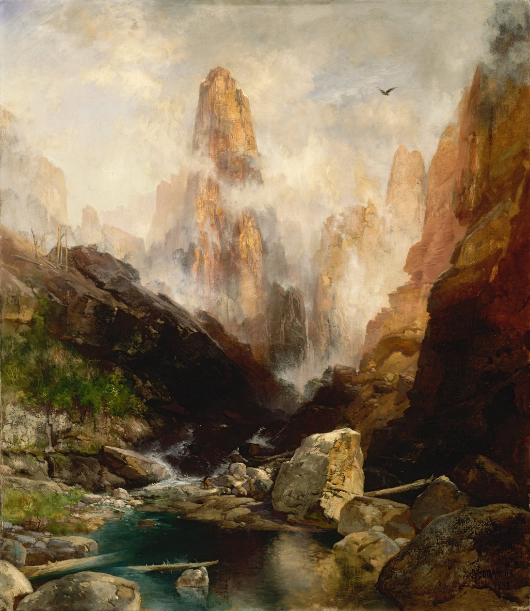 Nebel im Kanab Canyon, Utah von Thomas Moran