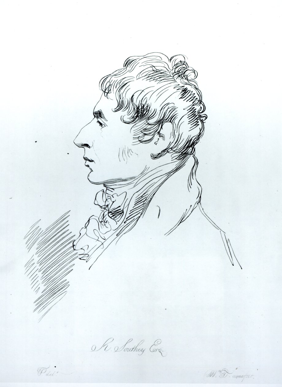 Porträt von Robert Southey (1774-1843) von Thomas Phillips