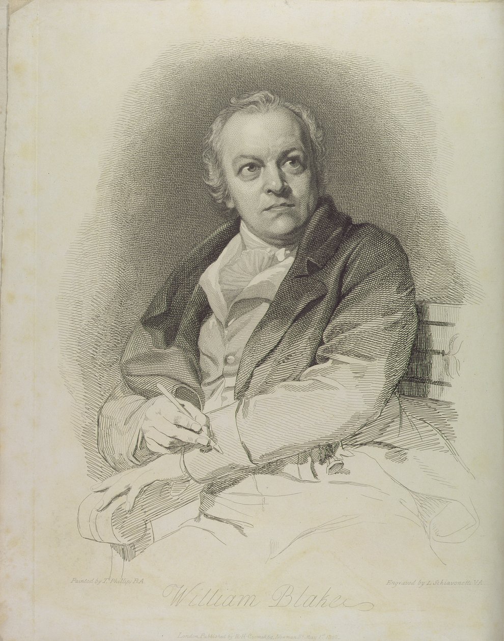Porträt von William Blake, Frontispiz aus 