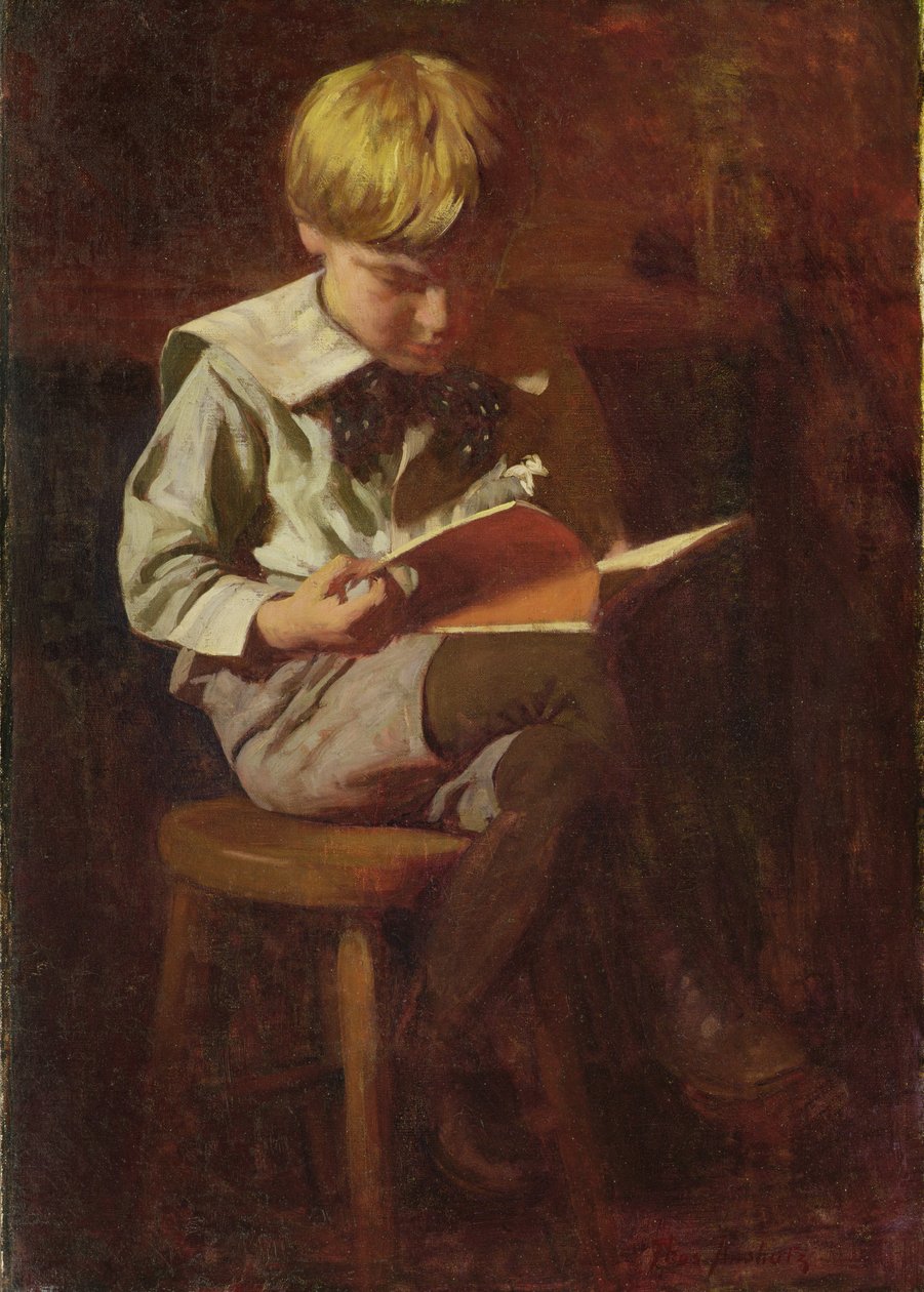 Ned Anschutz (Junge beim Lesen) von Thomas Pollock Anschutz