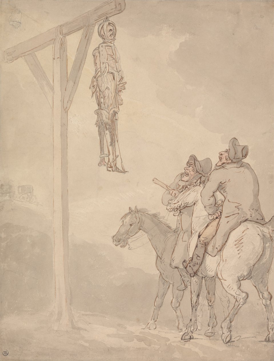 Ein Galgen von Thomas Rowlandson