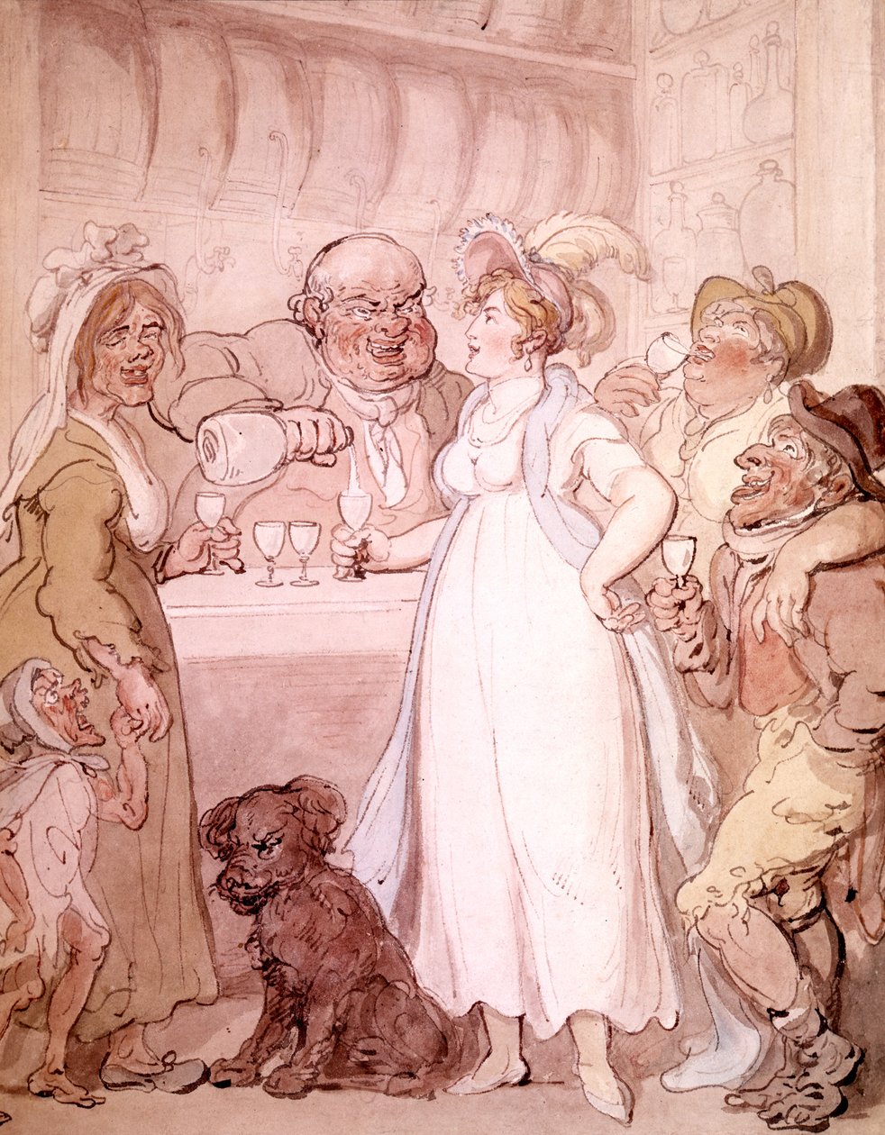 Ein Gin-Laden, ca. 1808-09 von Thomas Rowlandson