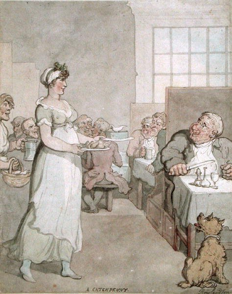 Ein Penny Slap Bang Shop von Thomas Rowlandson