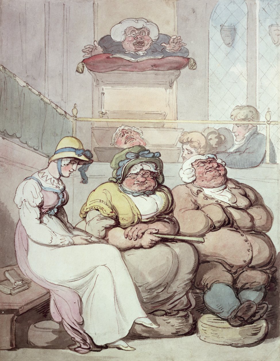 Eine schläfrige Gemeinde von Thomas Rowlandson