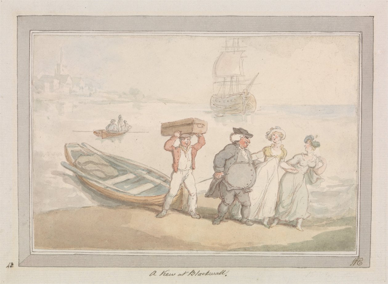 Ein Blick auf Blackwall von Thomas Rowlandson