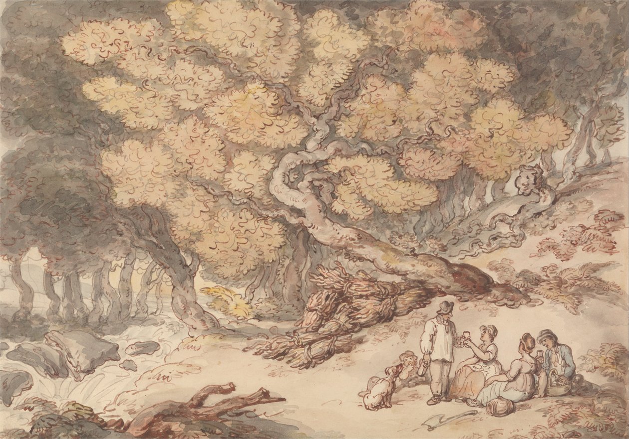 Picknick der Holzfäller von Thomas Rowlandson