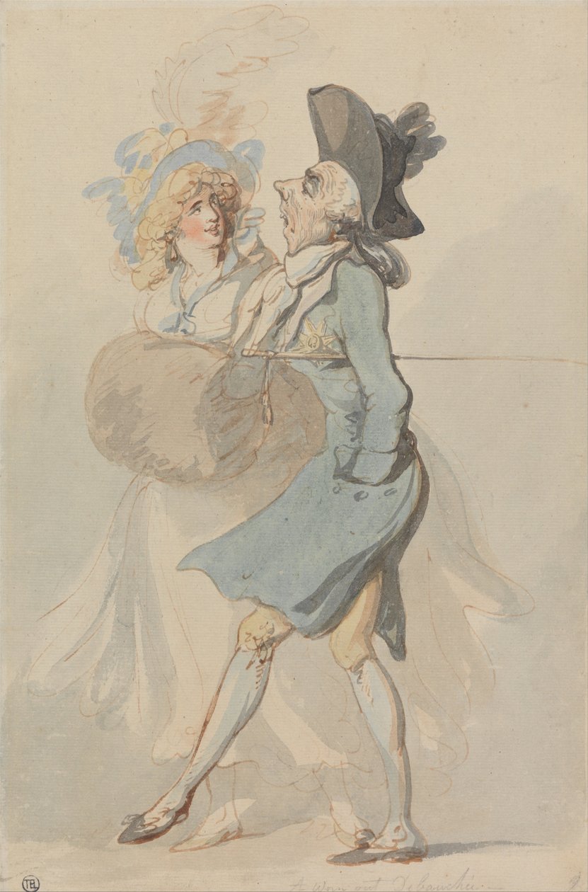 Ein ausgelaugter Wüstling von Thomas Rowlandson