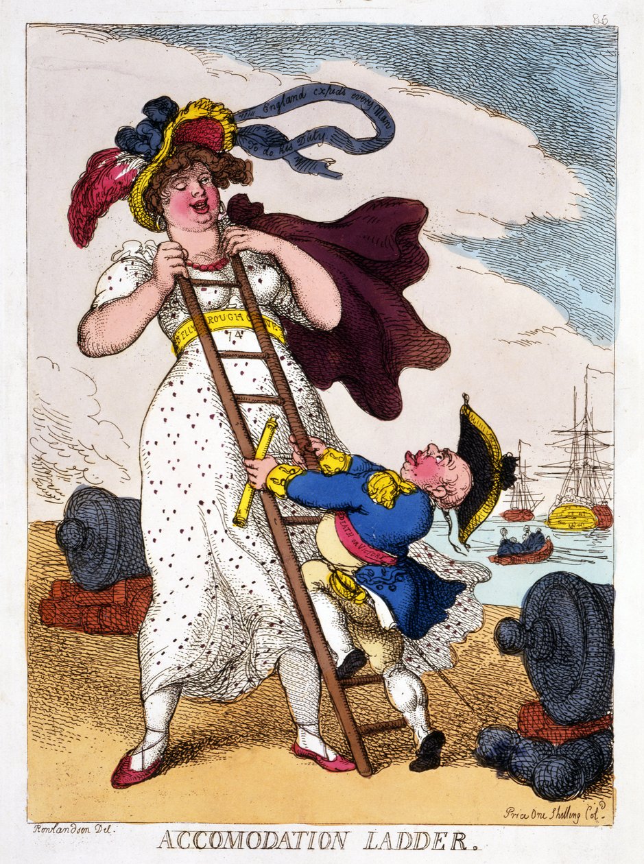 Bordleiter, 1811 von Thomas Rowlandson