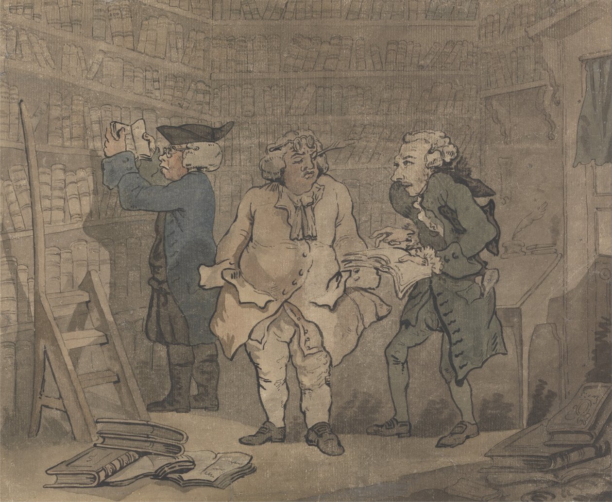 Buchhändler und Autor von Thomas Rowlandson