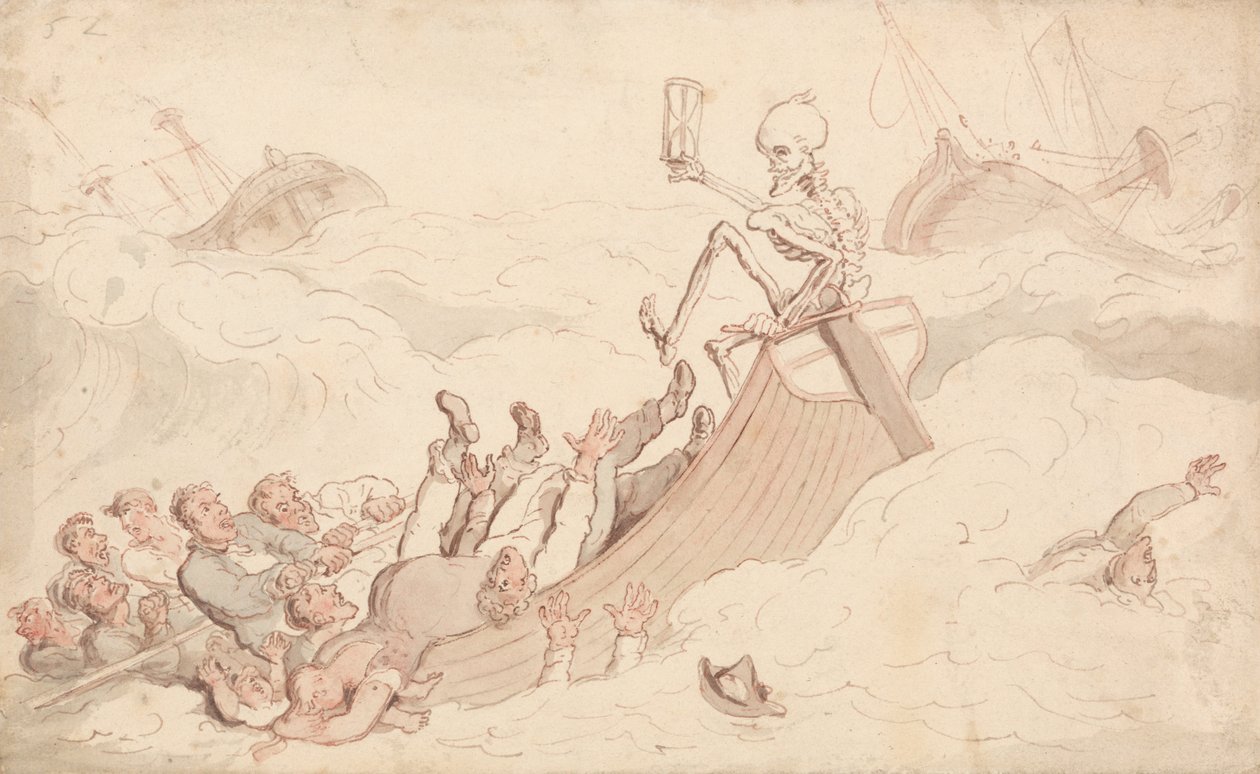 Der Tod als Steuermann von Thomas Rowlandson