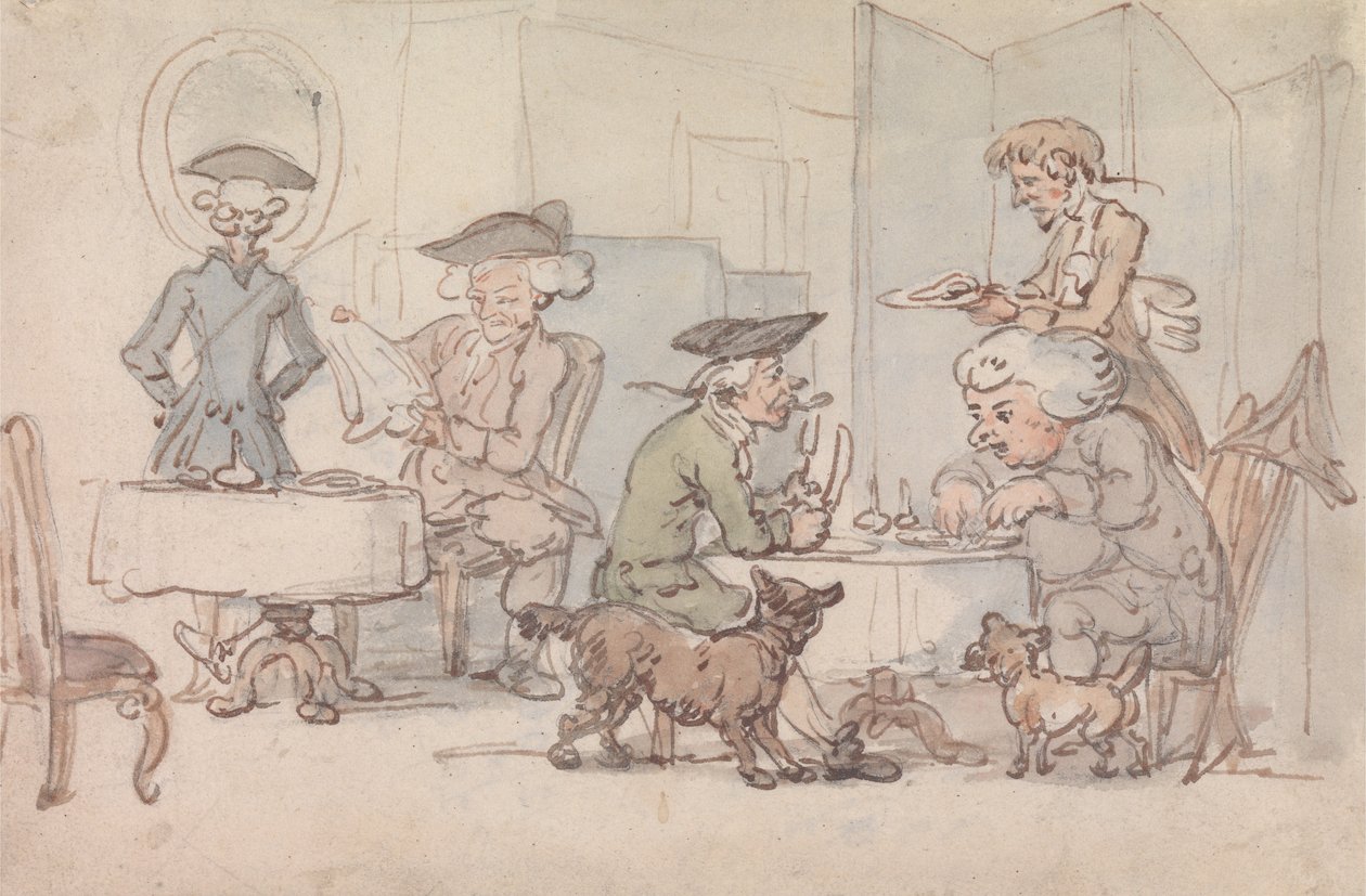 Gäste in einem Chop-Shop von Thomas Rowlandson