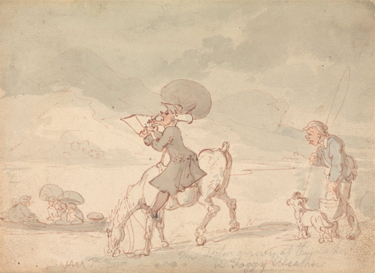 Dr. Syntax zeichnet den See von Thomas Rowlandson