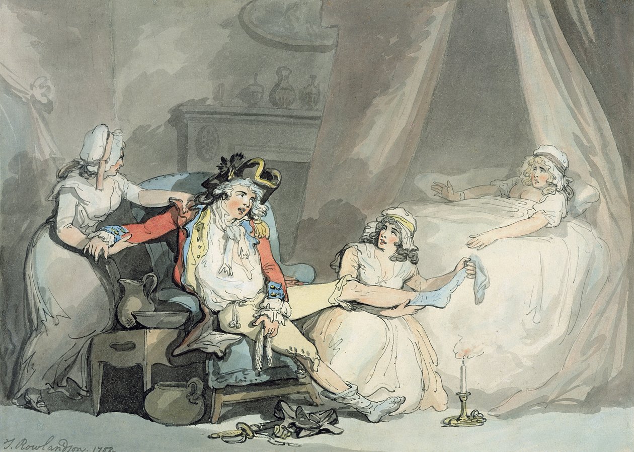 Vier Uhr in der Stadt von Thomas Rowlandson