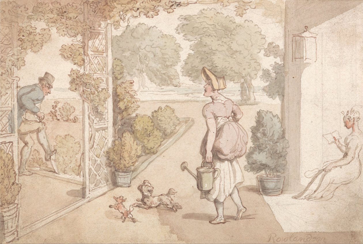 Gartenarbeit von Thomas Rowlandson