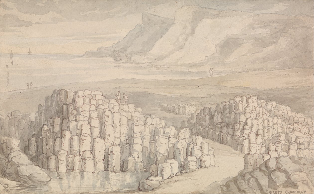 Giants Causeway, Antrim, Irland von Thomas Rowlandson