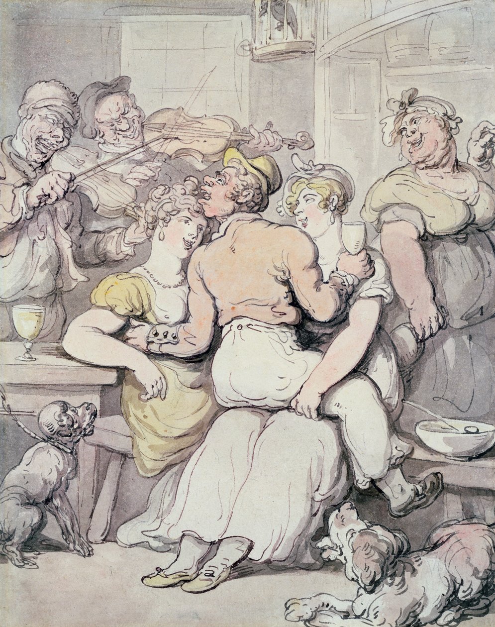 Jack Tar bewundert das schöne Geschlecht von Thomas Rowlandson
