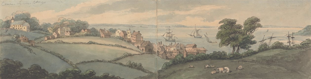 Lysons Cottage, Cowes, Isle of Wight von Thomas Rowlandson