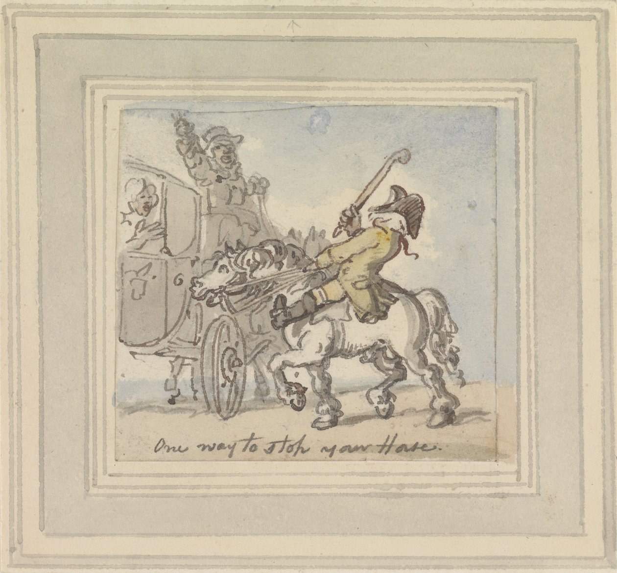Eine Möglichkeit, Ihr Pferd zu stoppen von Thomas Rowlandson